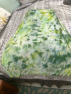 Green Tie-Dye Maxi Skirt